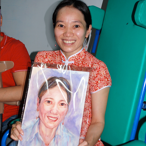 Portraits for disabled women in Vietnam